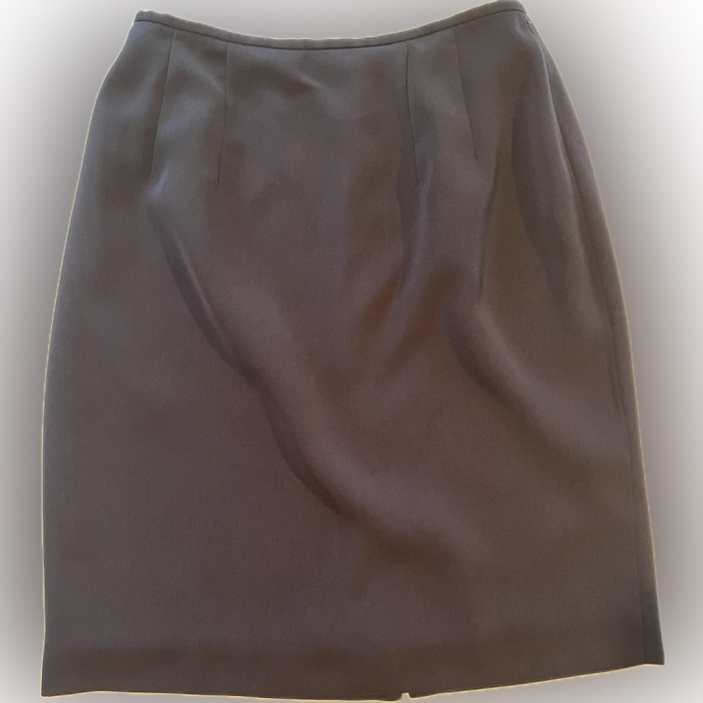 Charter Club Classic Navy Silk Lined Skirt 2p - Picture 1 of 5